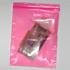 Antistatic Pink 4-Mil Zip Seal HEAVY-DUTY Static Reclosable Top Lock Bags