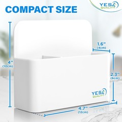 YES4QUALITY Magnetic Pen Holder with Strong Back & 2 White