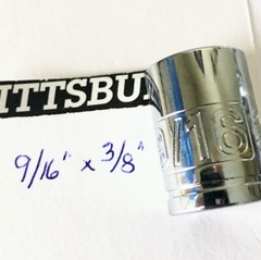 Pittsburgh 9/16″ x 3/8″ Dr HI-VIZ Socket – 67736 – 12 Pt – Free USA Shipping
