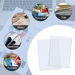 12 Pack 8.5″ x 14″ Rigid Print Protectors Clear Waterproof Hard Plastic Page …