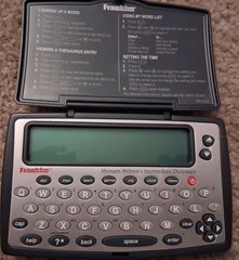 Franklin Merriam-Webster MWD-460A Electronic Dictionary Thesaurus Black Handheld