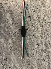 10 AWG Black Assembled Deutsch DTP 4 Pin waterproof connector Mount Flange