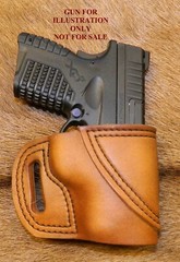 Gary C’s Leather Avenger OWB RH Holster for Springfield XDS 9mm /.40 cal 3.3″