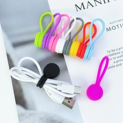 10 Pcs Reusable Silicone Magnetic Cable Ties Magnet Cable