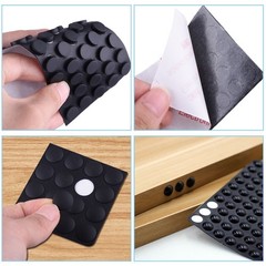 AUSTOR 318 Pieces Black Rubber Feet Bumper Pads Self Stick Noise