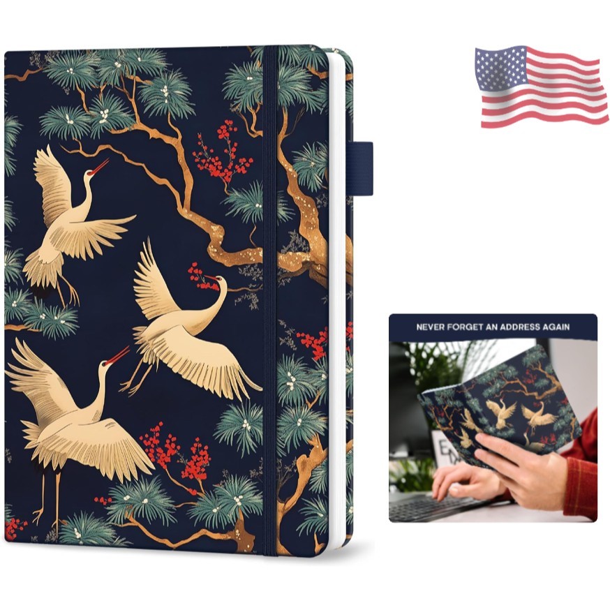 Address Book with Alphabetical Tabs,Hardcover Address Book Large Print for Re…
