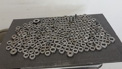 Mixed Steel Round Washers & Spacers – 5.50 LBS (195 PCS) – CNC Lathe Metal