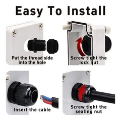 Runseaway 5Pcs PG21 Waterproof IP68 Nylon Cable Gland Connectors, Adjustable …