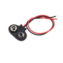 5 Pcs 9V I Type Battery Snap Connector 9 Volt Clips Connector Length 15cm