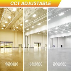 10PCS 160W LED Linear High Bay Shop Light UL Listed Adjustable 3500K/4000K/5000K