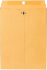 Envelopes, 9″ x 12″, Clasp Closure, Brown Kraft All-Purpose 24-lb Paper Maili…