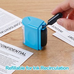 Identity ID Theft Protection Roller Stamp Guard Privacy Confidential Data Secure