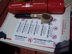 STURDY TRANSPORT CANISTER FOR GEIGER COUNTER PANCAKE PROBE 44-9 ; $22.00 + S/H