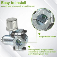 BPV-31 Refrigerator Tap Valve Piercing Valve Kit is fit for 1/4 inch 5/16 in