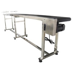 110V Industrial PVC Belt Conveyor for Industrial Transport System 118”x7.8″