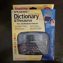 Franklin Speaking Dictionary & Thesaurus Merriam Webster Bookman MWS-1840