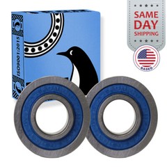 (2) 6203-2RS Premium Rubber Seal Ball Bearing C3 EMQ, 17x40x12, 6203 2RS 6203rs