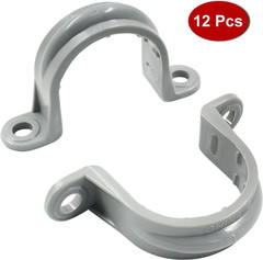 12 Pcs 1 Inch PVC Pipe Straps – Two Hole Plastic Conduit Strap for PVC Pipes …