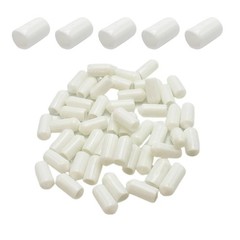 50Pcs Rubber End Caps ID 11mm (7/16 inch) White Flexible Protective Caps Soft…