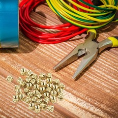 100 PCS M3 Threaded Insert x 4mm x 5mm Heat Set Inserts, 3D M3x4x5mm, Gold