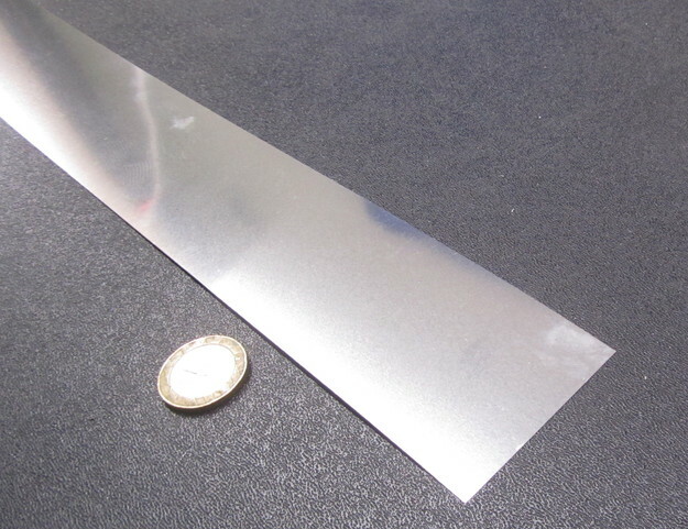 301 Stainless Steel Sheet Shim, .006″ (+/-.0004″) x 2.0″ x 5 Foot Length