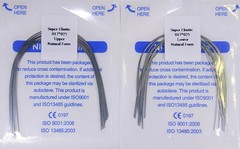 100Pcs Dental Orthodontic Niti Arch Wire Rectangular Round Natural Bracket Brace