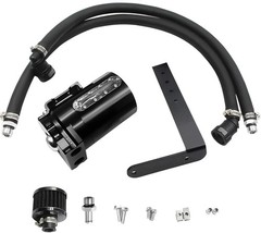 350ml Aluminum Oil Catch Can 2-Port Oil Separator Tank Compatible with Ford F…