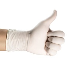 House Brand Dentistry 119152 HSB Latex Exam Gloves Medium White 100/Bx