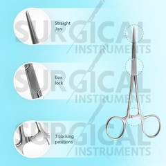 6 Kelly Hemostat Forceps 5.50″ Straight Surgical Dental Instruments German Grade