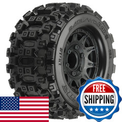 Pro-Line Racing Badlands MX28 2.8″ MTD Raid Black 6×30 F/R RC Tires PRO1012510