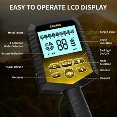 Metal Detector for Adults, Professional Foldable Waterproof Metal Detector wi…