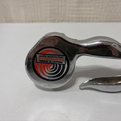 Vintage Dymo-Mite Tapewriter Metal Label Maker Embosser Chrome