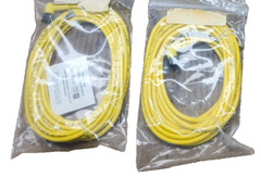 NEW IN BAG LOT OF 2 BALLUFF CABLE C04BEH00TY100M