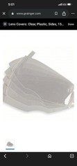 Honeywell North 80836A Peel-Away Lens Window For Full Face Piece (15 Per Pack)