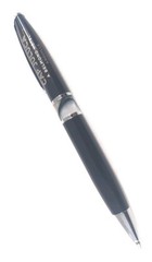 5ct Misprint Premium Executive Metal Pens: HUB PEN Lombardo Marble Trim BLACK
