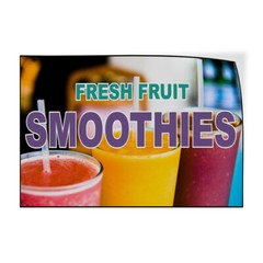 Decal Stickers Fresh Fruit Smoothies Food and Drink Vinyl Store Sign Label