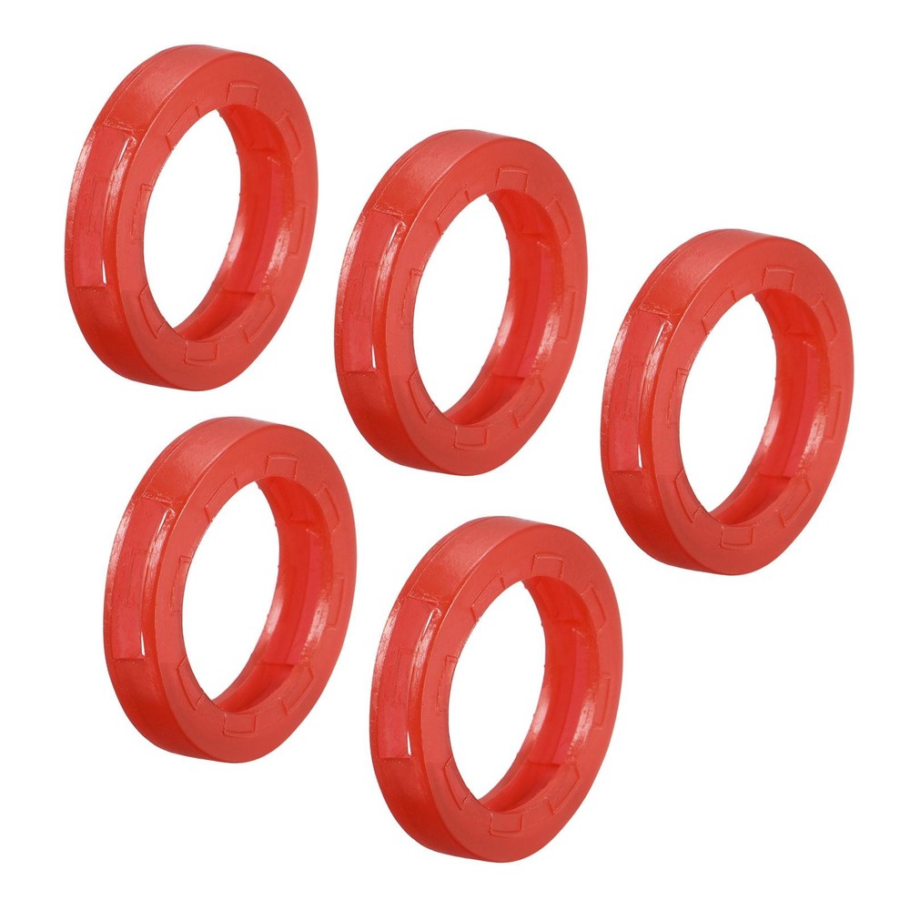 20Pcs 24mm Key Cap Cover Rings Identifier Coding Tag Silicone Sleeve Red