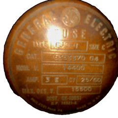 Huge Fuse GENERAL ELECTRIC EJ0-1, MAX KV: 15.5, AMP: 30E, MODEL: 9F62HDD030
