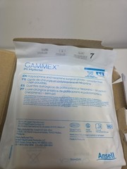 *50-Pairs* Ansell Gammex PI Hybrid PF Surgical Size-7 Gloves 5/2028
