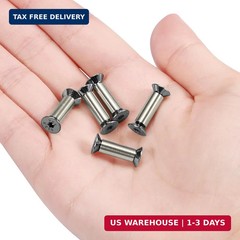 10 Packs Knife Handle Screws Rivets Bolts Fasteners,Hex Flat Head Screws for Bla
