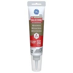 100% Waterproof Silicone Sealant, 2.8oz for Kitchen & Bath – Low Odor, Flexible