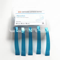 Dental Contoured Anterior Matrix Restoration Matrices Blue Strip M8 0.05mm