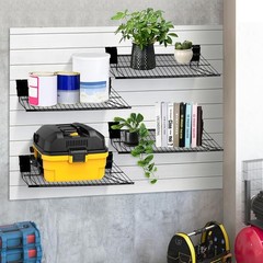 Heavy Duty Slatwall Wire Shelf 24″ Garage Storage Slatwall 2 Pack