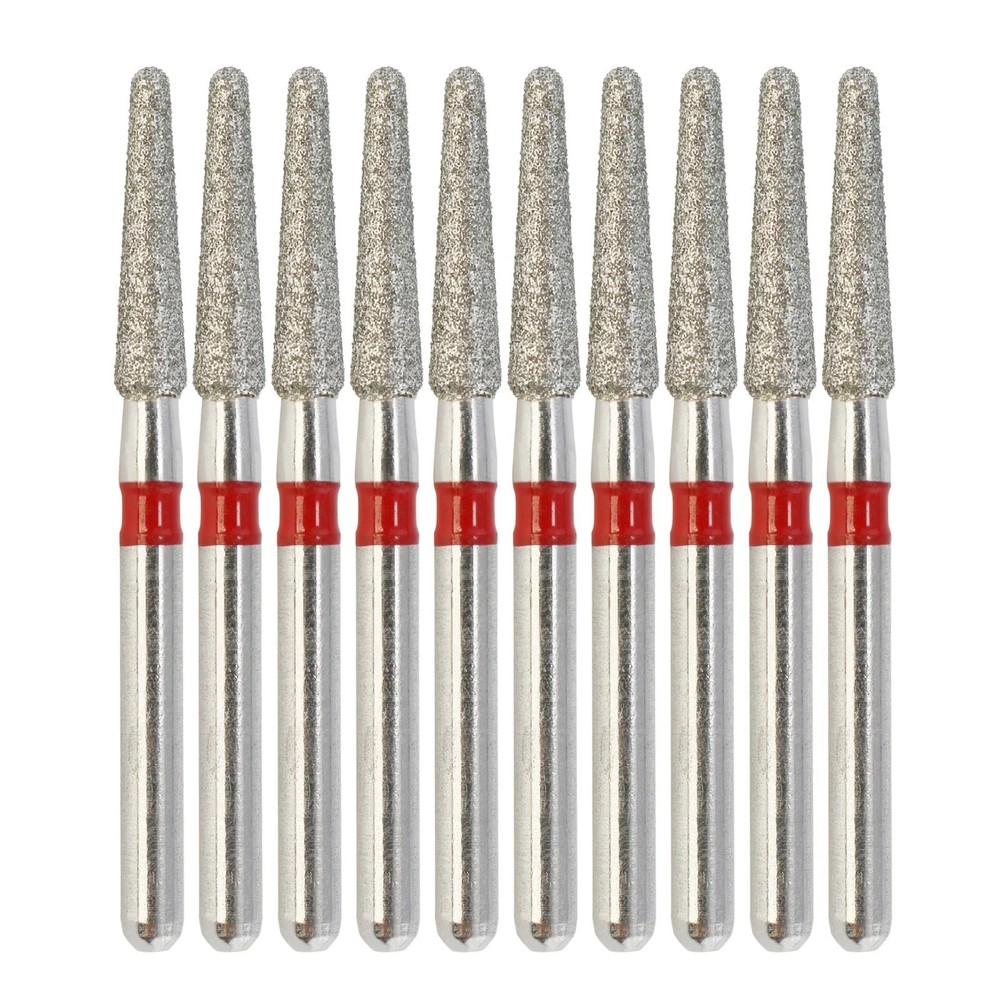 Multi-Use Dental Diamond Burs Round End Taper FG 856/018F Fine Grit High Speed