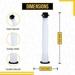 6 Pack- Replacement Gas Can Spout Old Style fits Midwest, Scepter & More