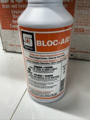 Box of 12 Spartan Chemical Bloc-Acid 7380-03 Drain/Sewer Cleaner. X-961s