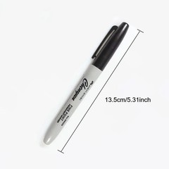12pcs Black Permanent Marker Pens Fine Tip Waterproof Quick Dry Ink-USA