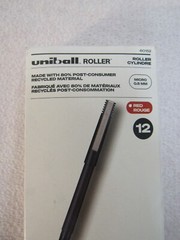 12 Pack uni-ball 60152 Roller Ball Pen – Red Ink/Black/Red Barrel/Extra-Fine