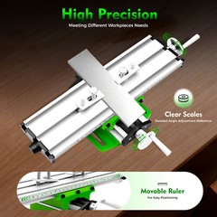 2 Axis Cross Slide Compound Bench Drill Vise Multifunction Milling Working Table