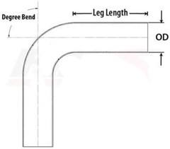 1″ (25Mm) OD 90 Degree Bend Elbow 1 Inch 6061 Aluminum Pipe Tube Intercooler New